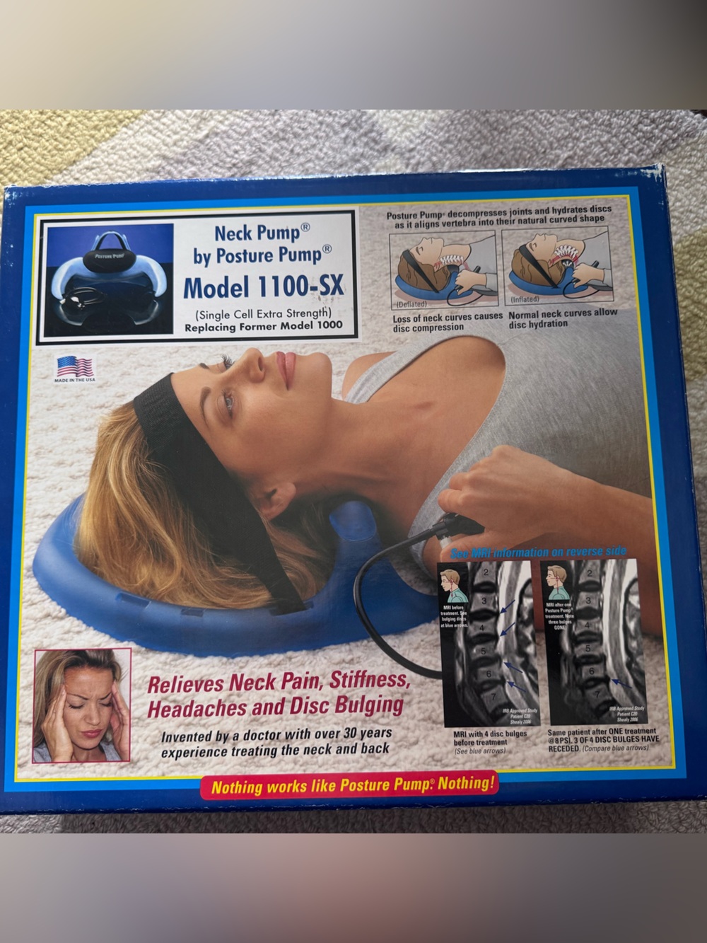 Neck Pump Model 1100-SX in Blue -
